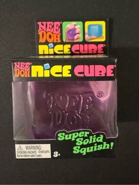 NeeDoh Nice Cube Squishy Toy - Purple